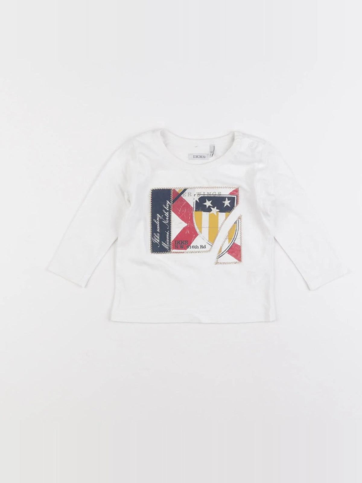 IKKS - tee-shirt blanc - 6 mois