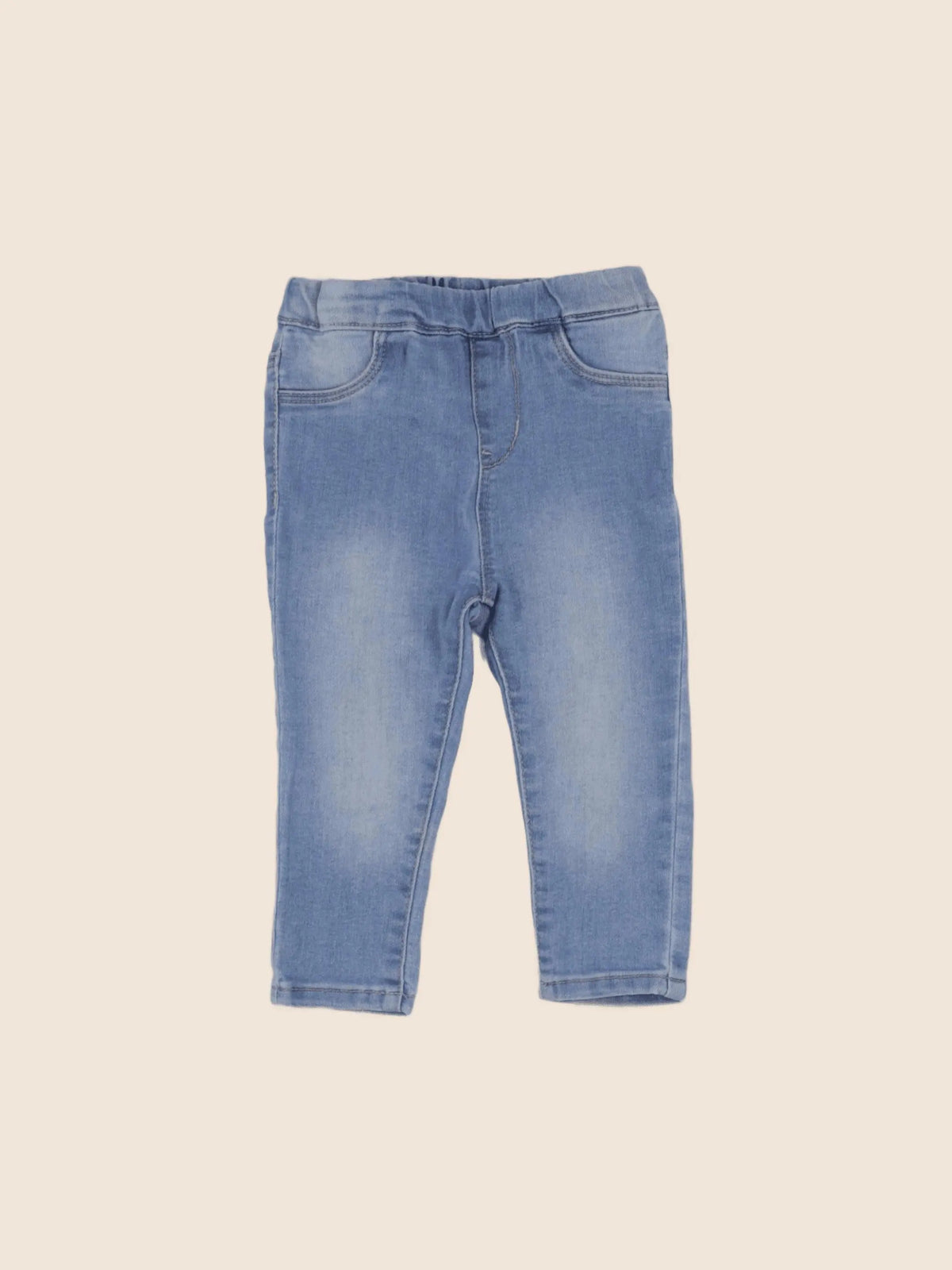 H&M - jegging bleu - 9/12 mois