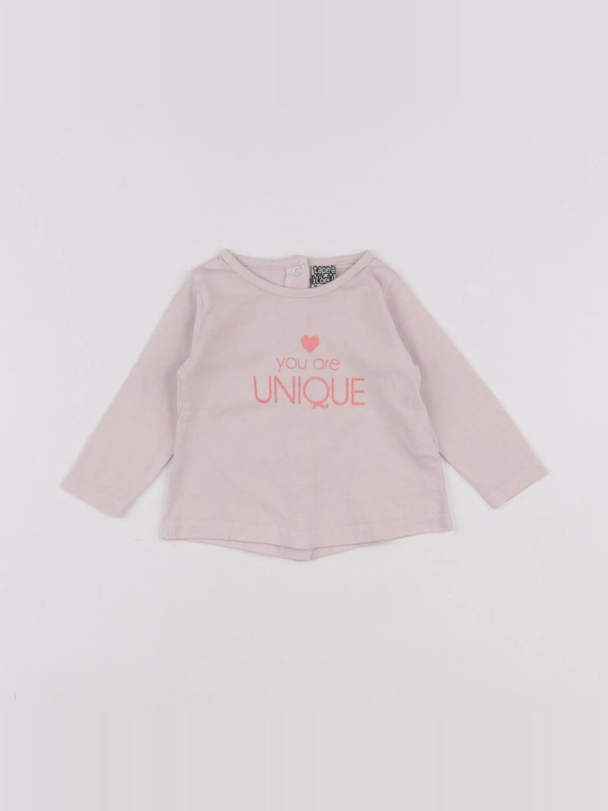 Tape à l'oeil - tee-shirt rose - 3 mois