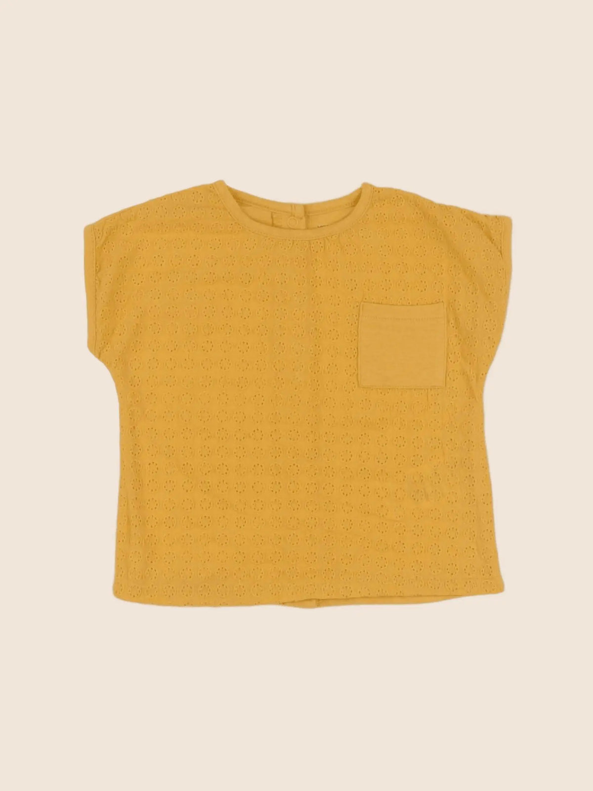 Vertbaudet - tee-shirt jaune - 6 mois