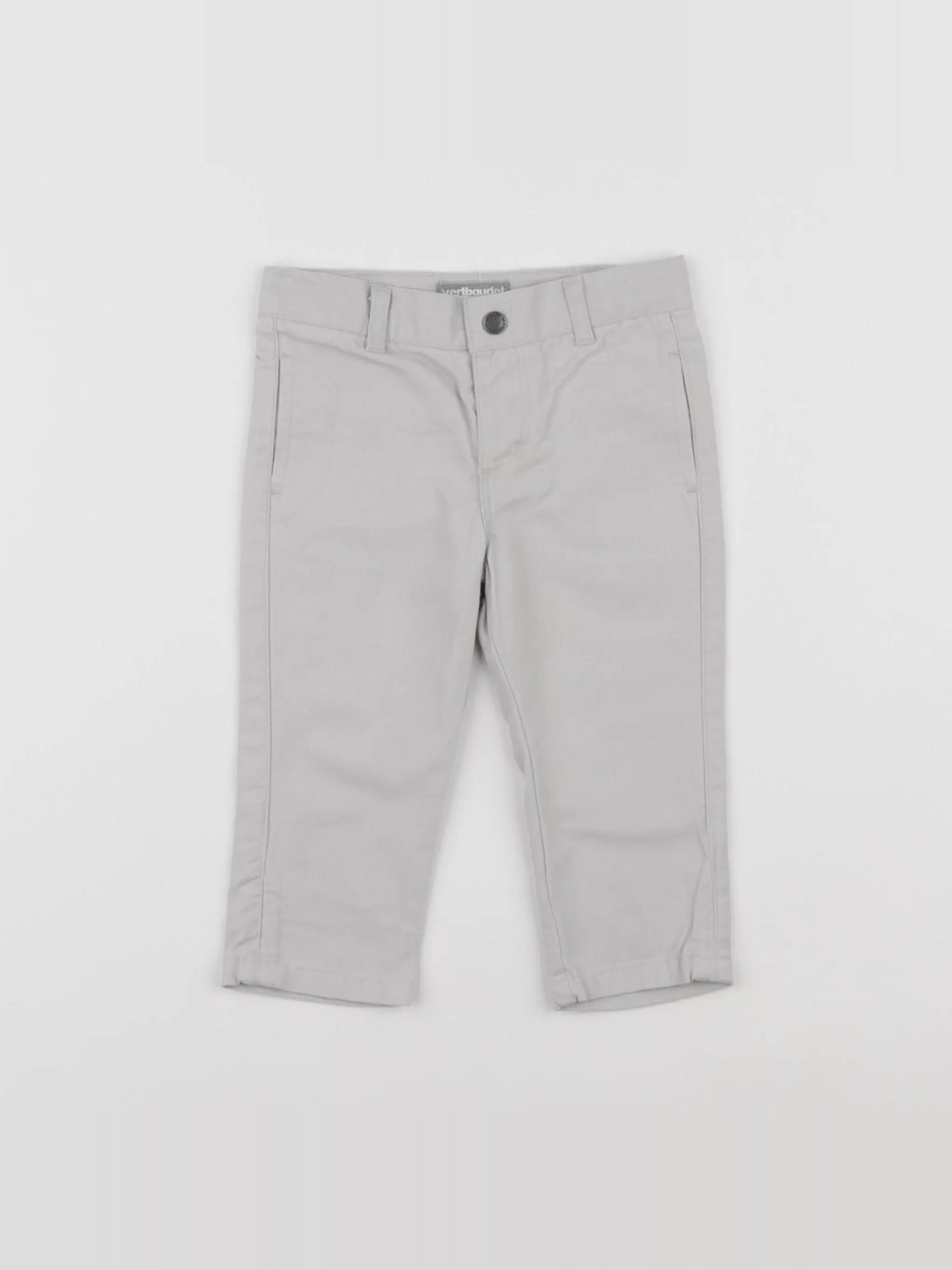 Vertbaudet - pantalon beige - 6 mois