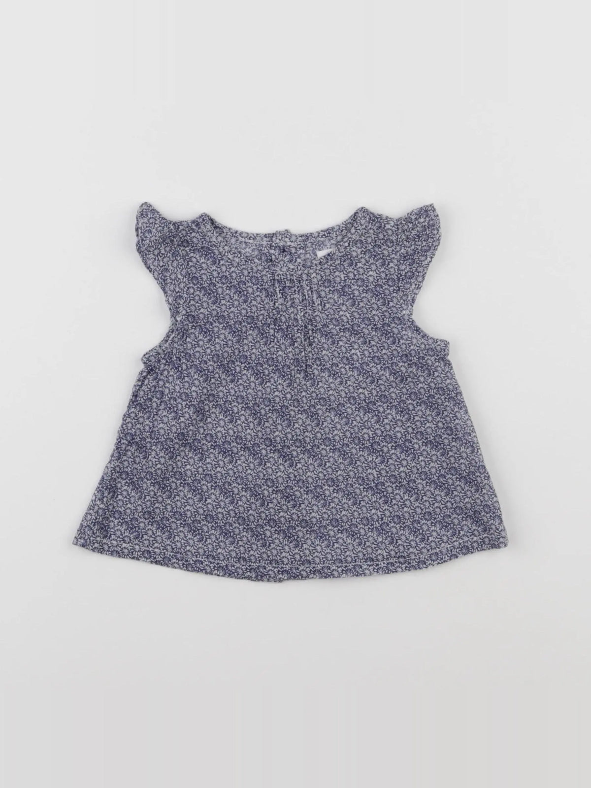 Boutchou - blouse bleu - 3 mois
