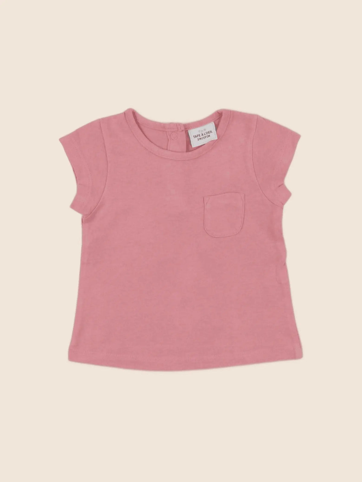 Tape à l'oeil - tee-shirt rose - 3 mois