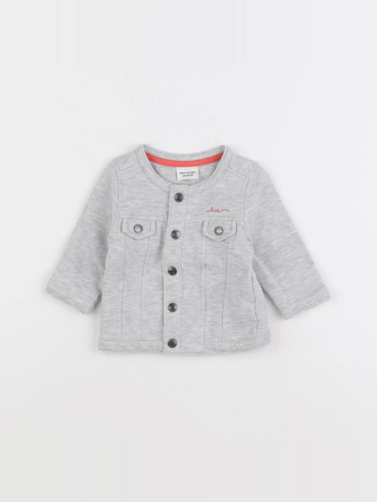Tape à l'oeil - sweat gris - 3 mois