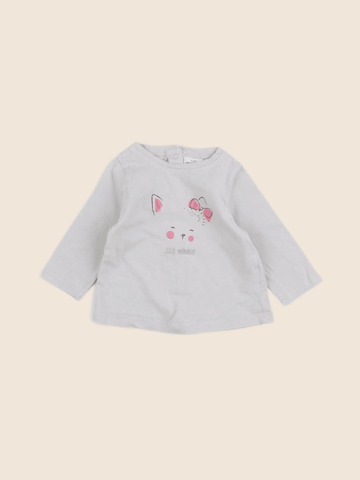 Tape à l'oeil - tee-shirt gris - 6 mois
