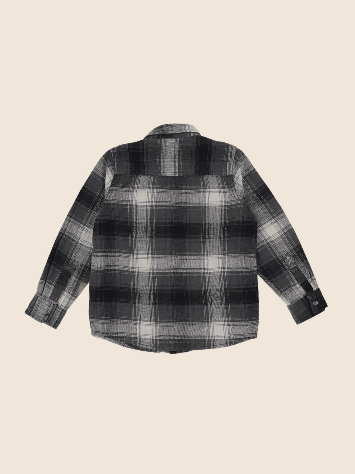 Vertbaudet - chemise gris, noir - 8 ans