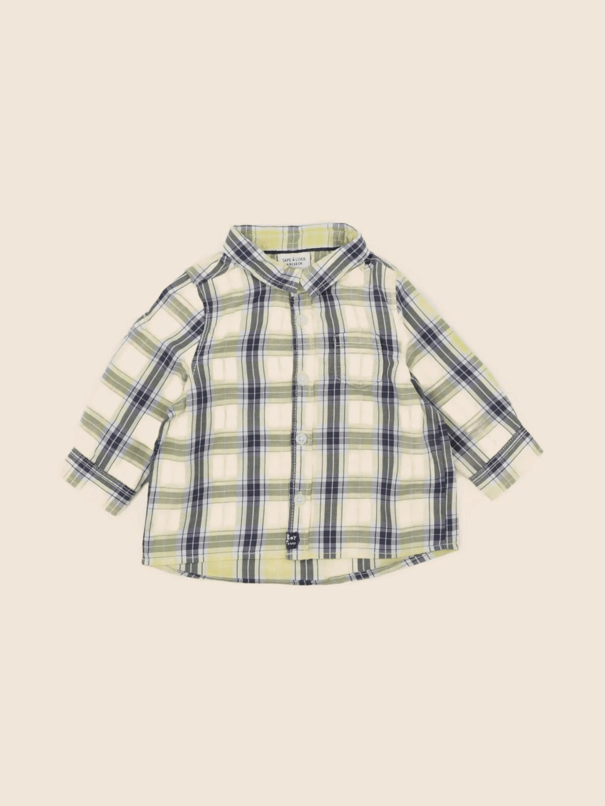 Tape à l'oeil - chemise jaune - 6 mois