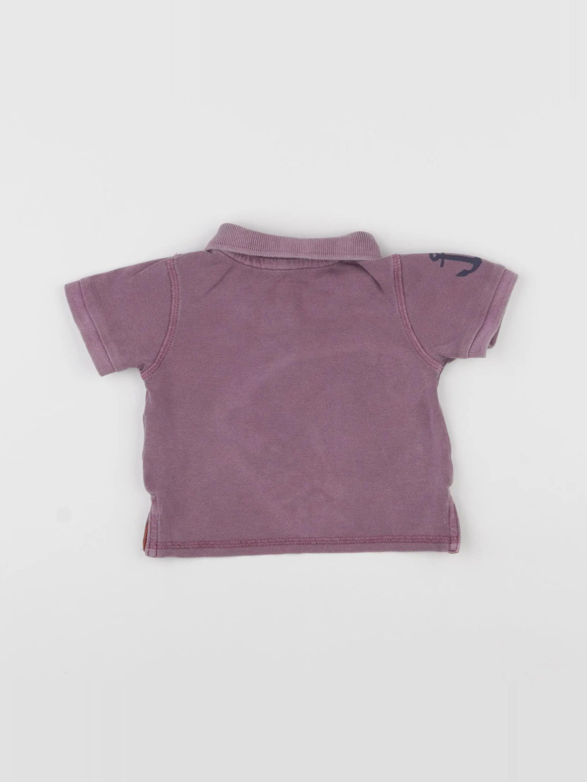 Vertbaudet - polo violet - 12 mois