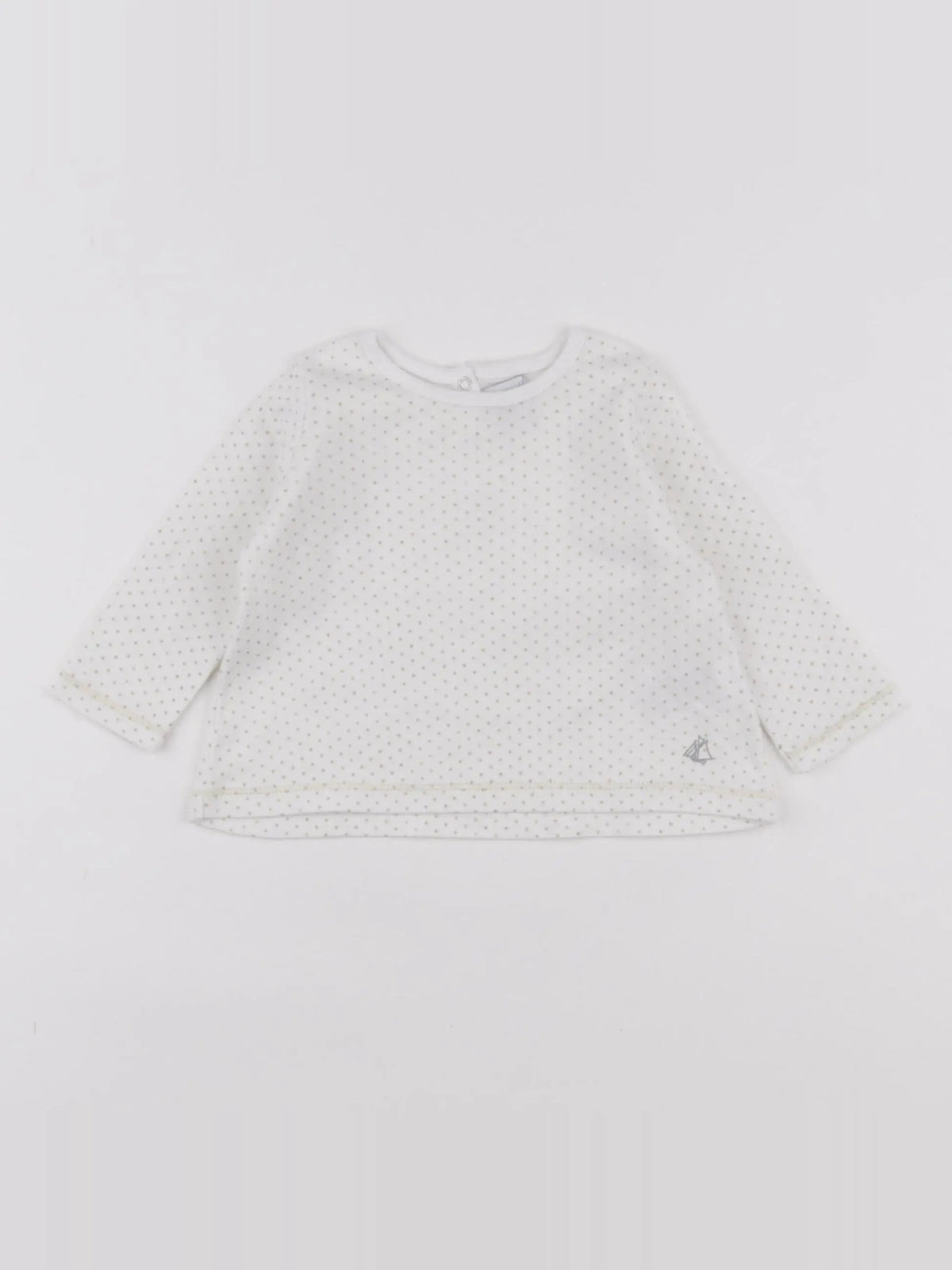 Petit Bateau - tee-shirt blanc - 6 mois