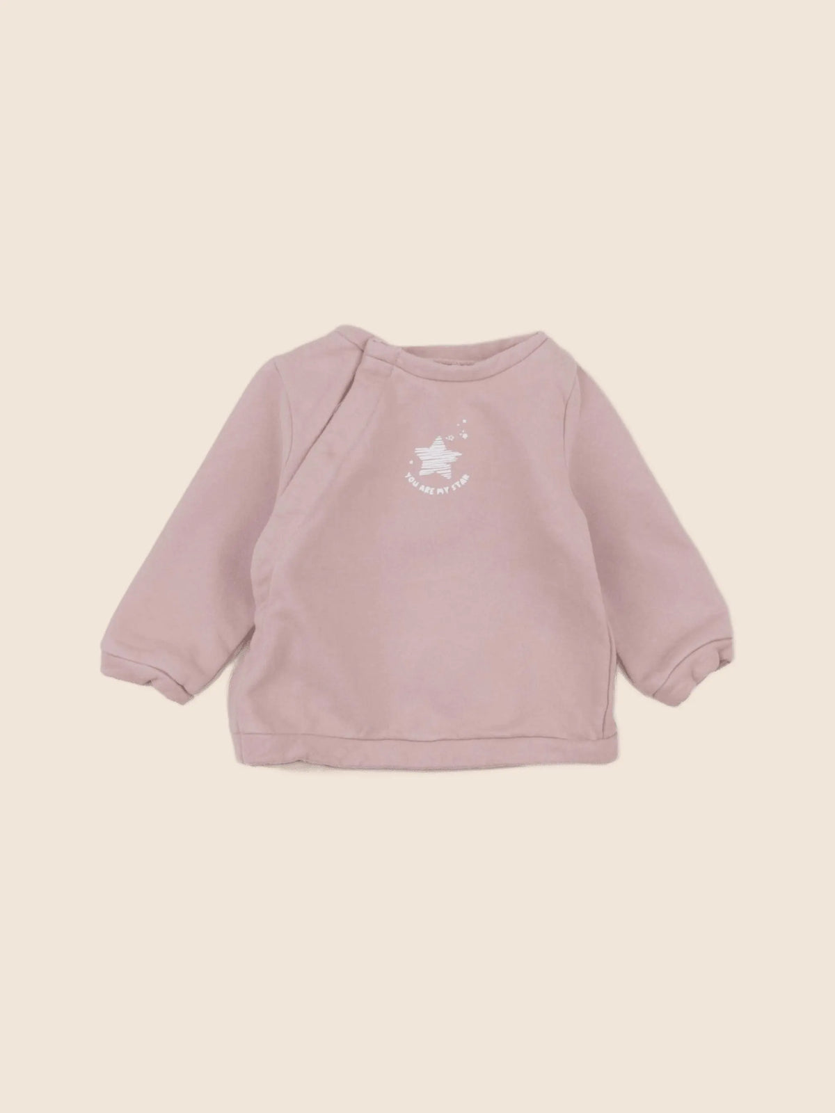 Vertbaudet - sweat rose - 6 mois
