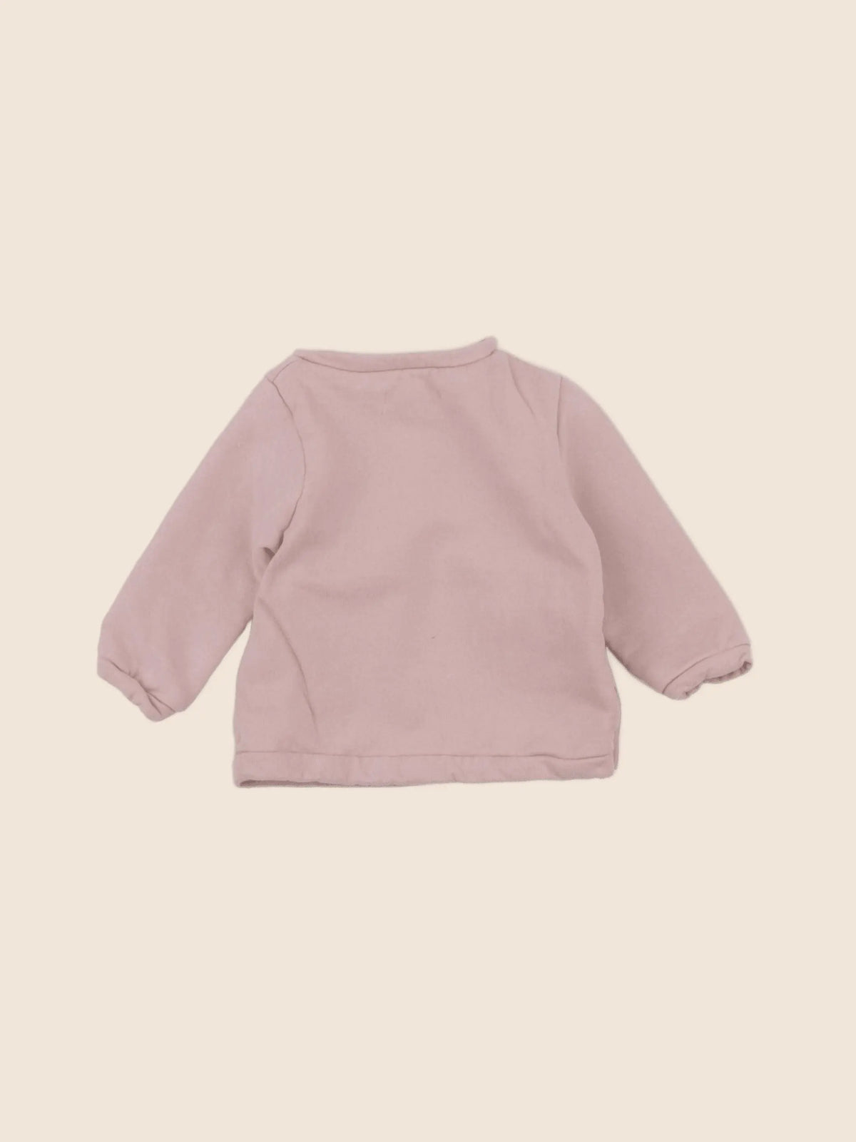 Vertbaudet - sweat rose - 6 mois