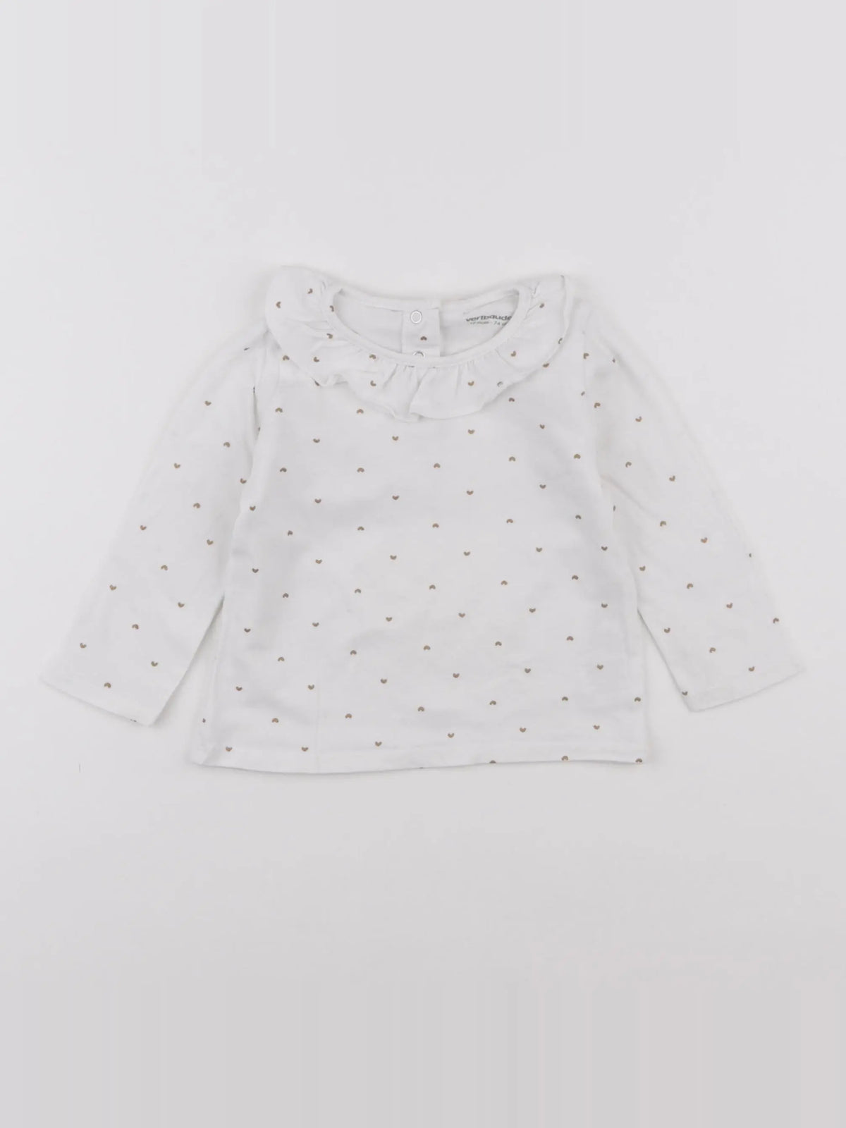 Vertbaudet - tee-shirt blanc - 6 mois