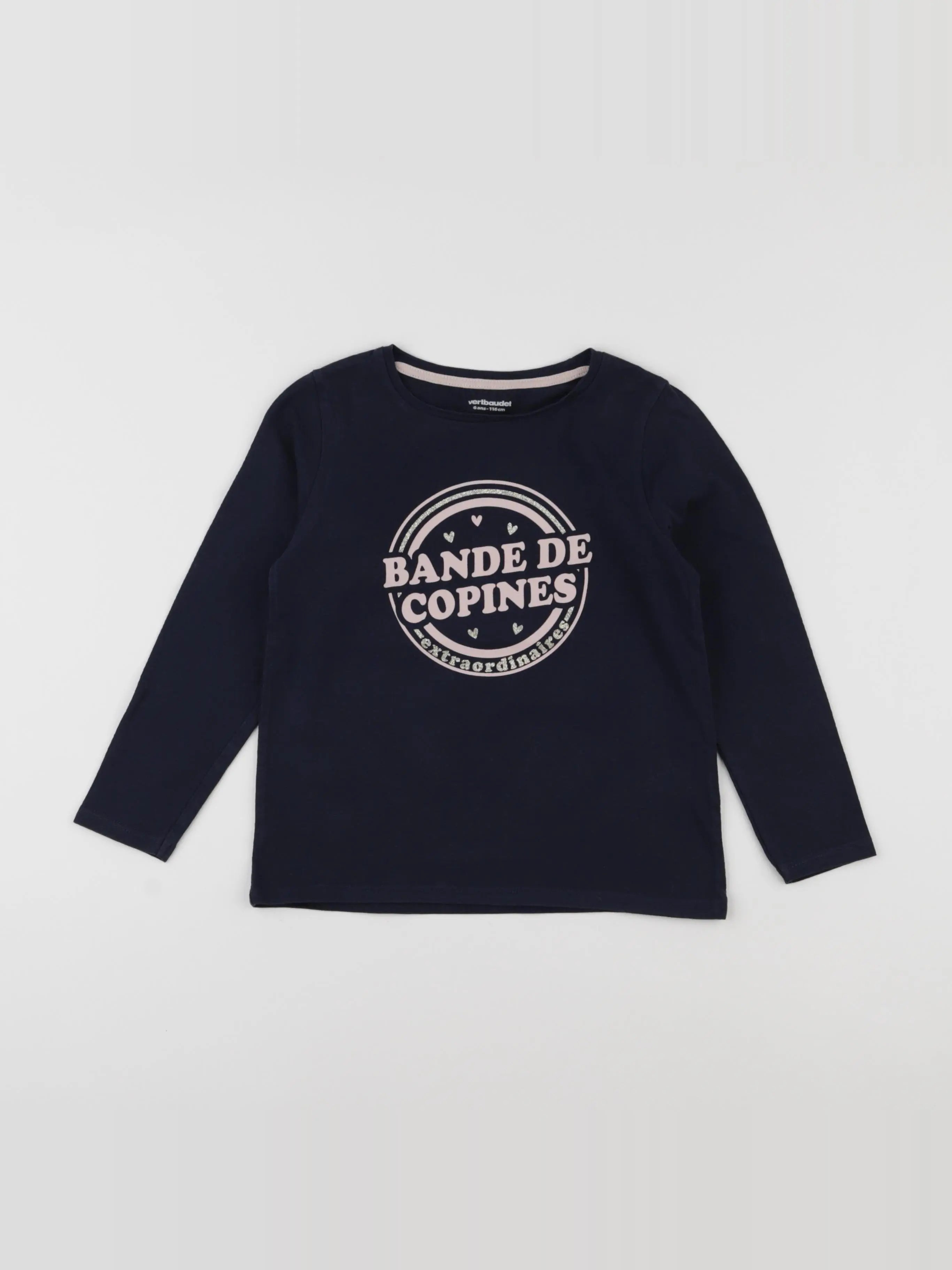 Vertbaudet - tee-shirt bleu - 6 ans
