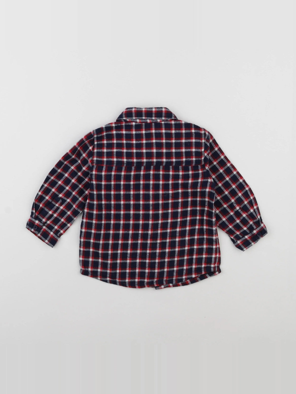 Boutchou - chemise bleu - 12 mois
