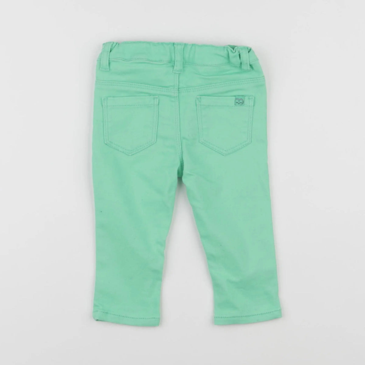 Vertbaudet - pantalon vert - 12 mois