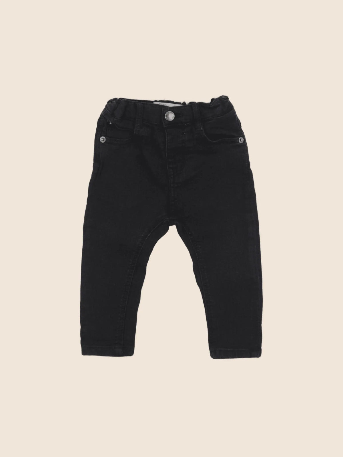Zara - jean noir - 6/9 mois