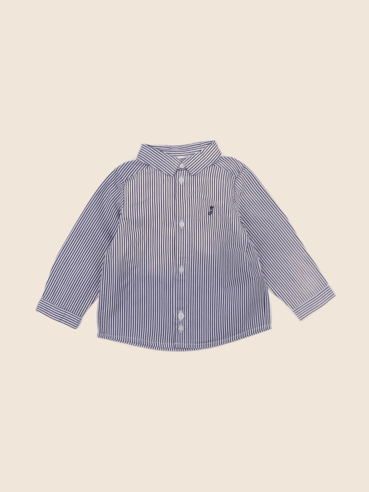 Jacadi - chemise bleu - 12 mois