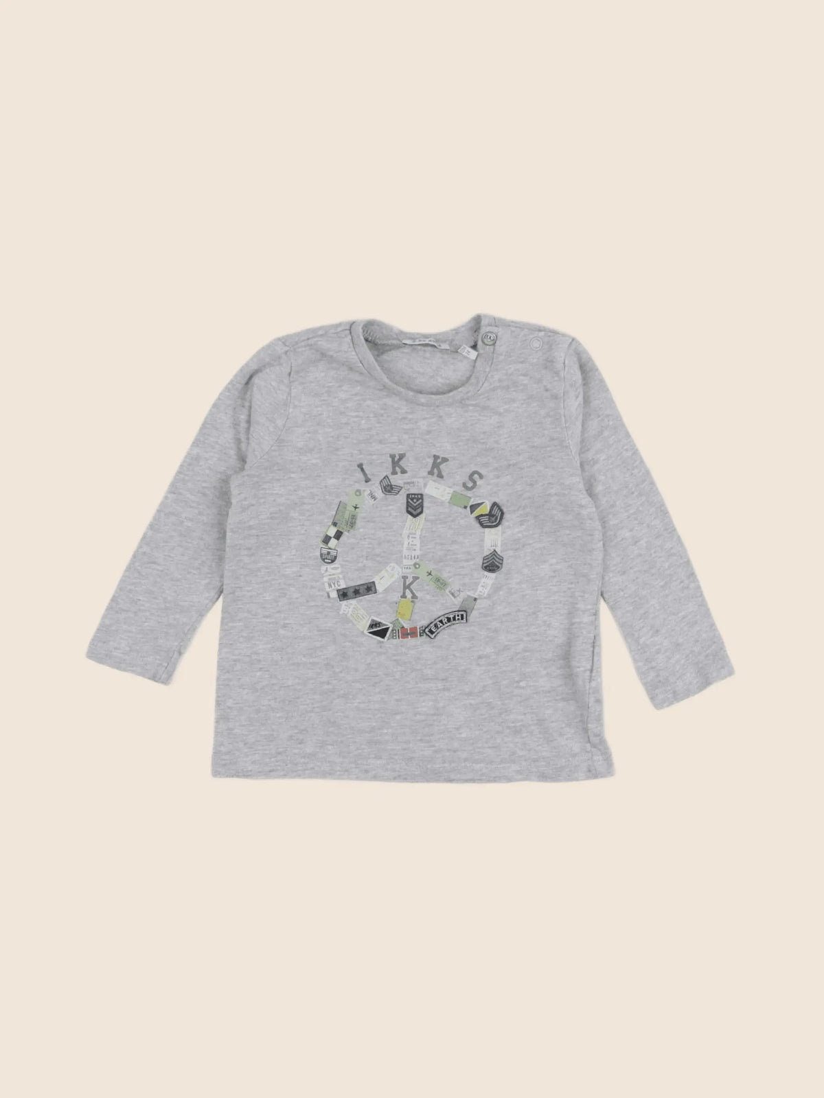 IKKS - tee-shirt gris - 12 mois