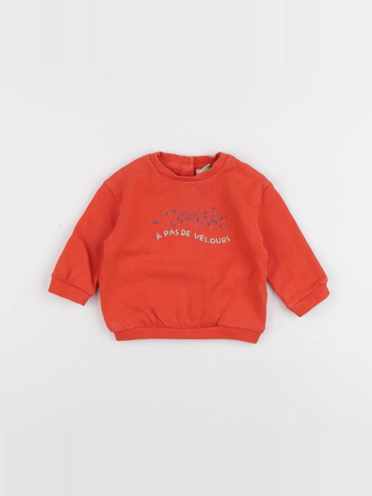 Tape à l'oeil - sweat orange - 9 mois