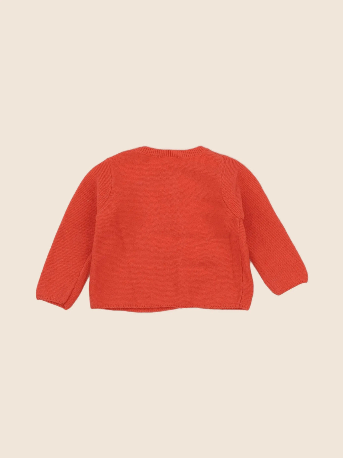 Jacadi - gilet orange - 6 mois