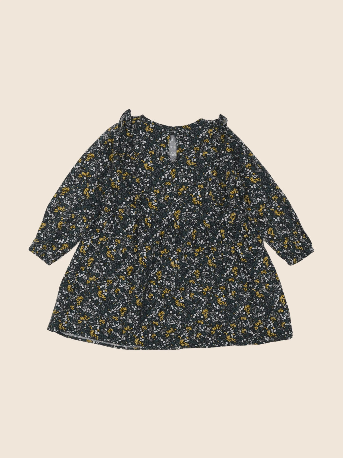Vertbaudet - robe vert, jaune - 3 ans