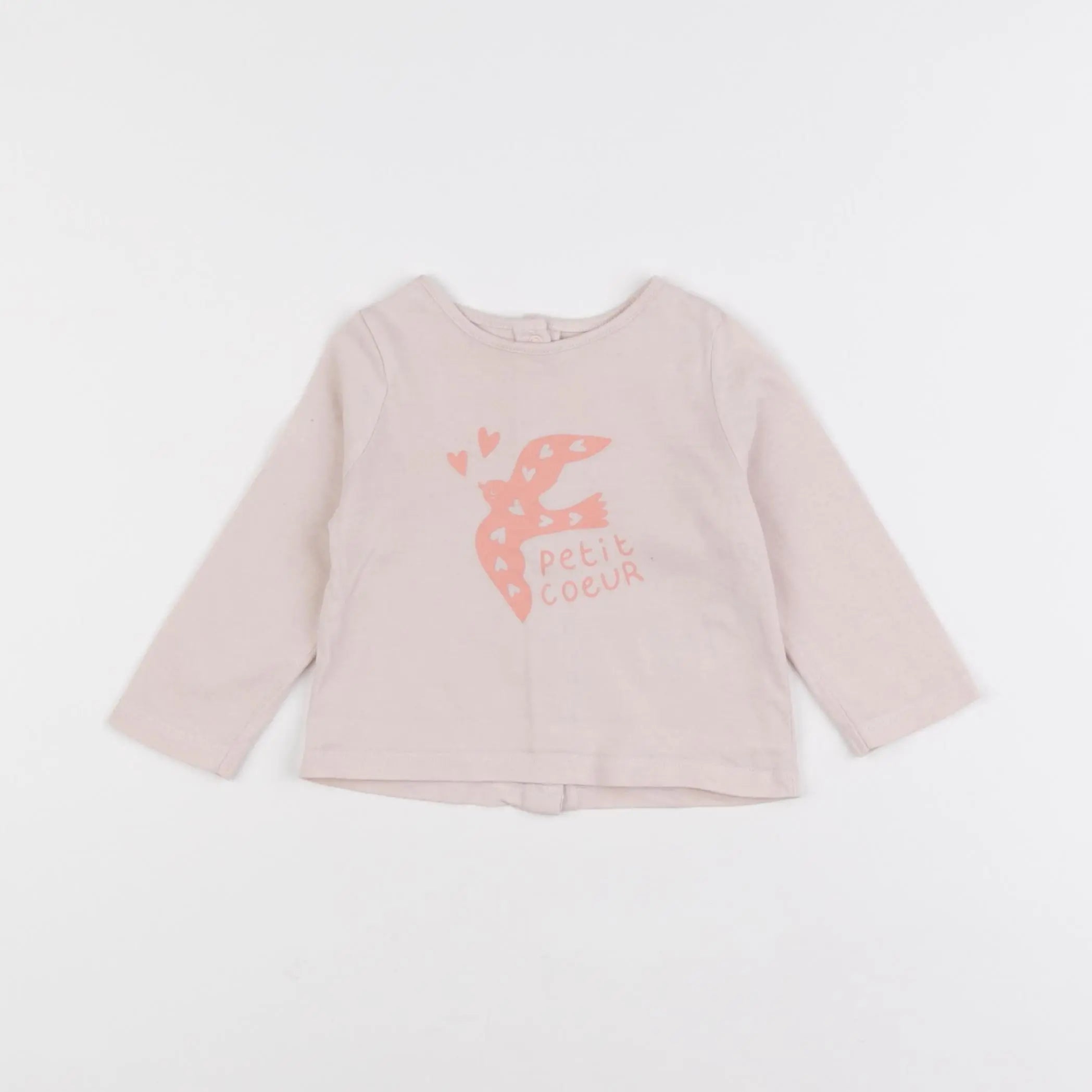 Vertbaudet - tee-shirt rose - 6 mois