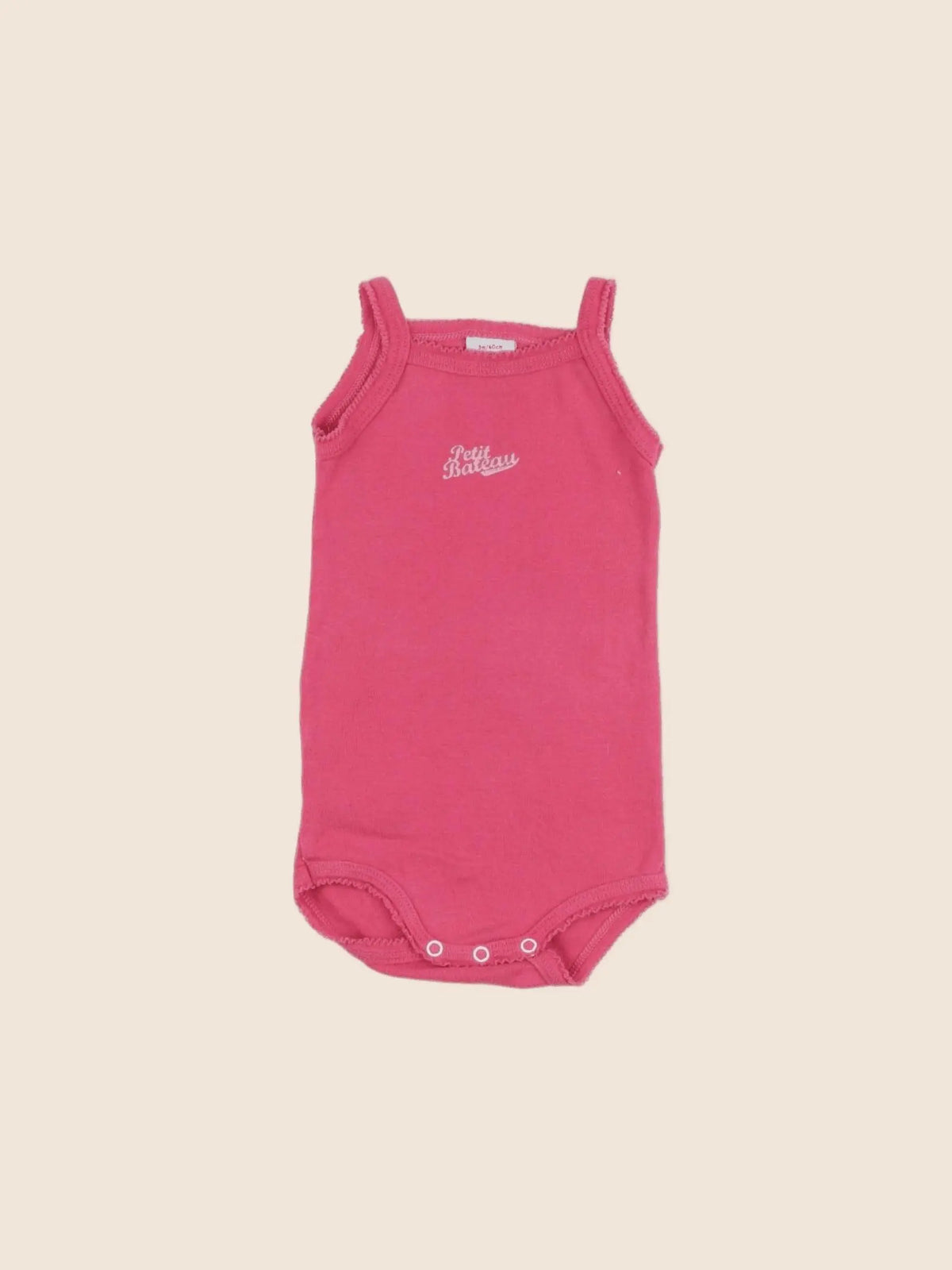 Petit Bateau - body rose - 3 mois
