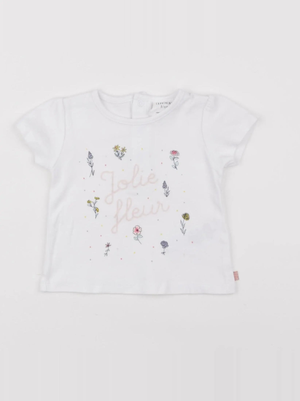 Carrément Beau - tee-shirt blanc - 9 mois