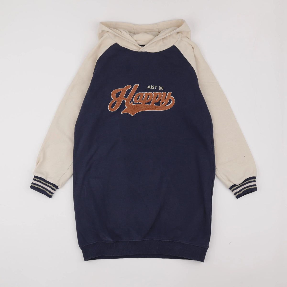 Vertbaudet - robe bleu, beige - 10 ans