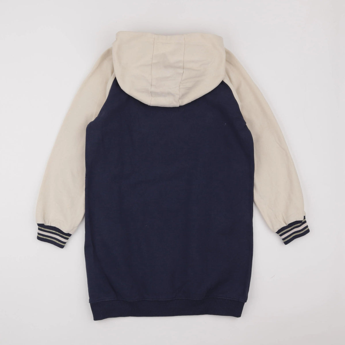 Vertbaudet - robe bleu, beige - 10 ans
