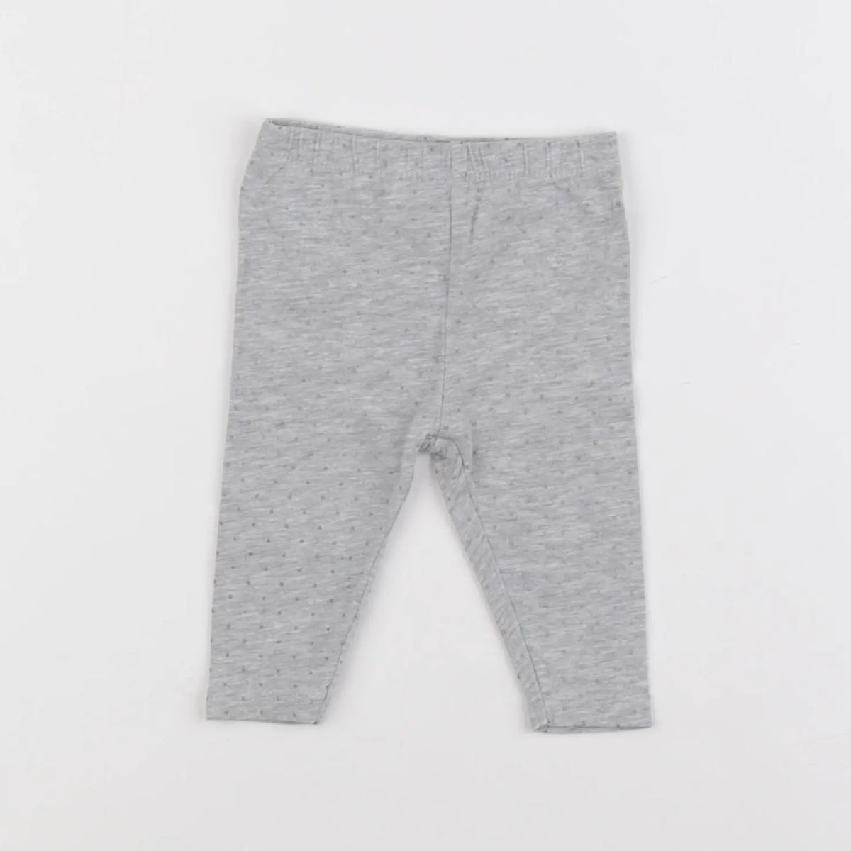 Vertbaudet - legging gris, argent - 3 mois