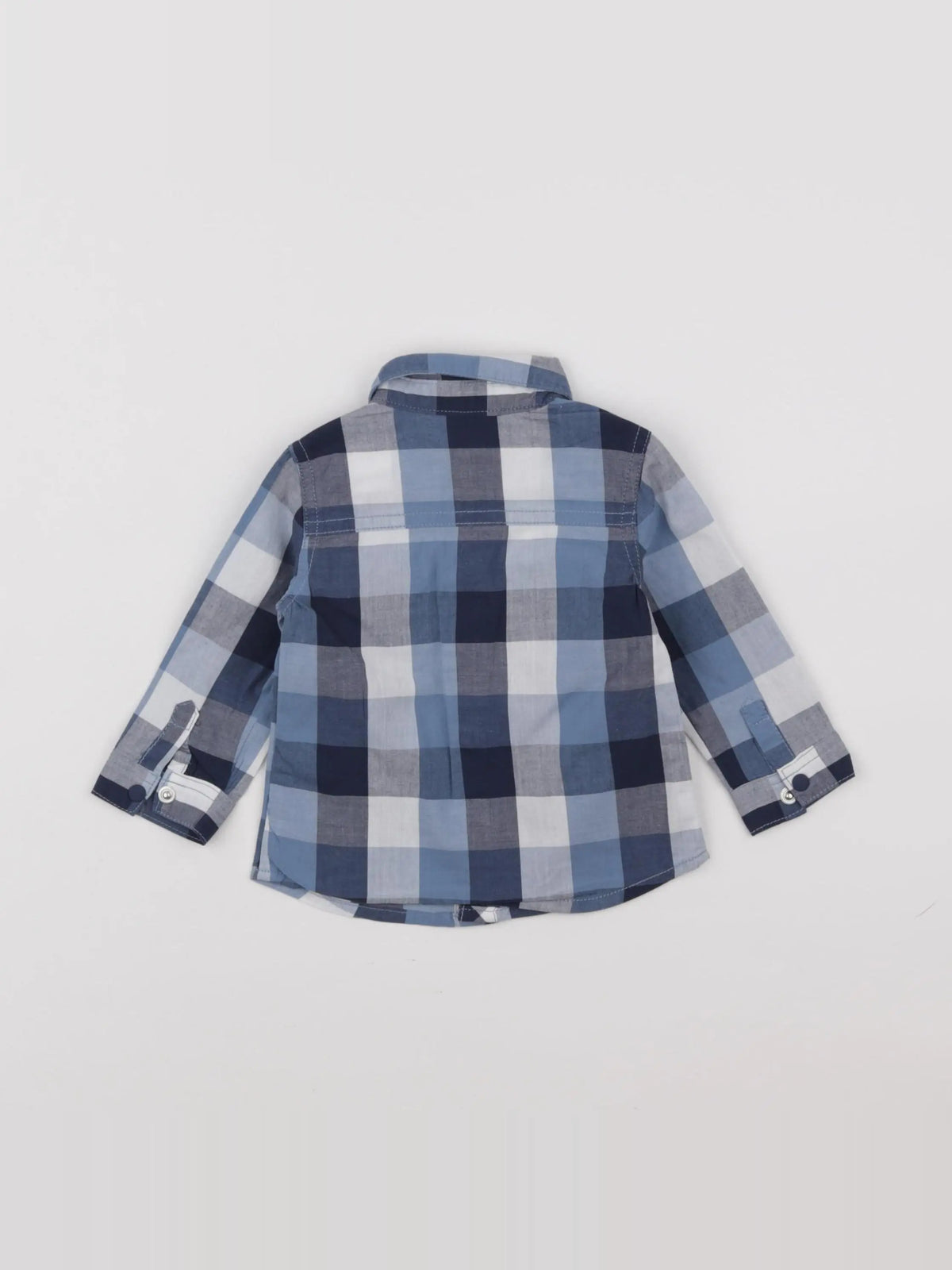 La Redoute - chemise blanc, bleu - 6 mois