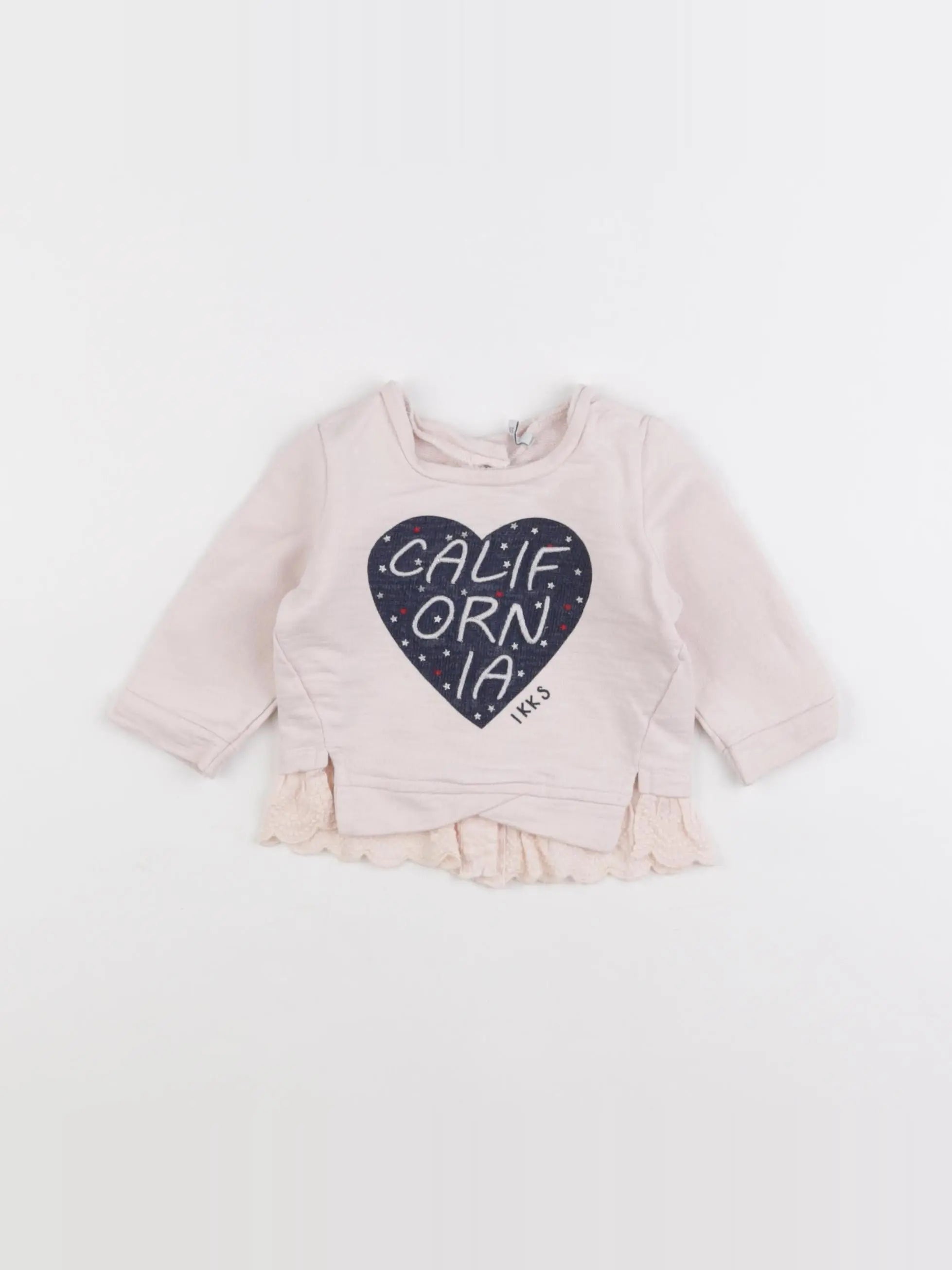 IKKS - sweat rose - 3 mois