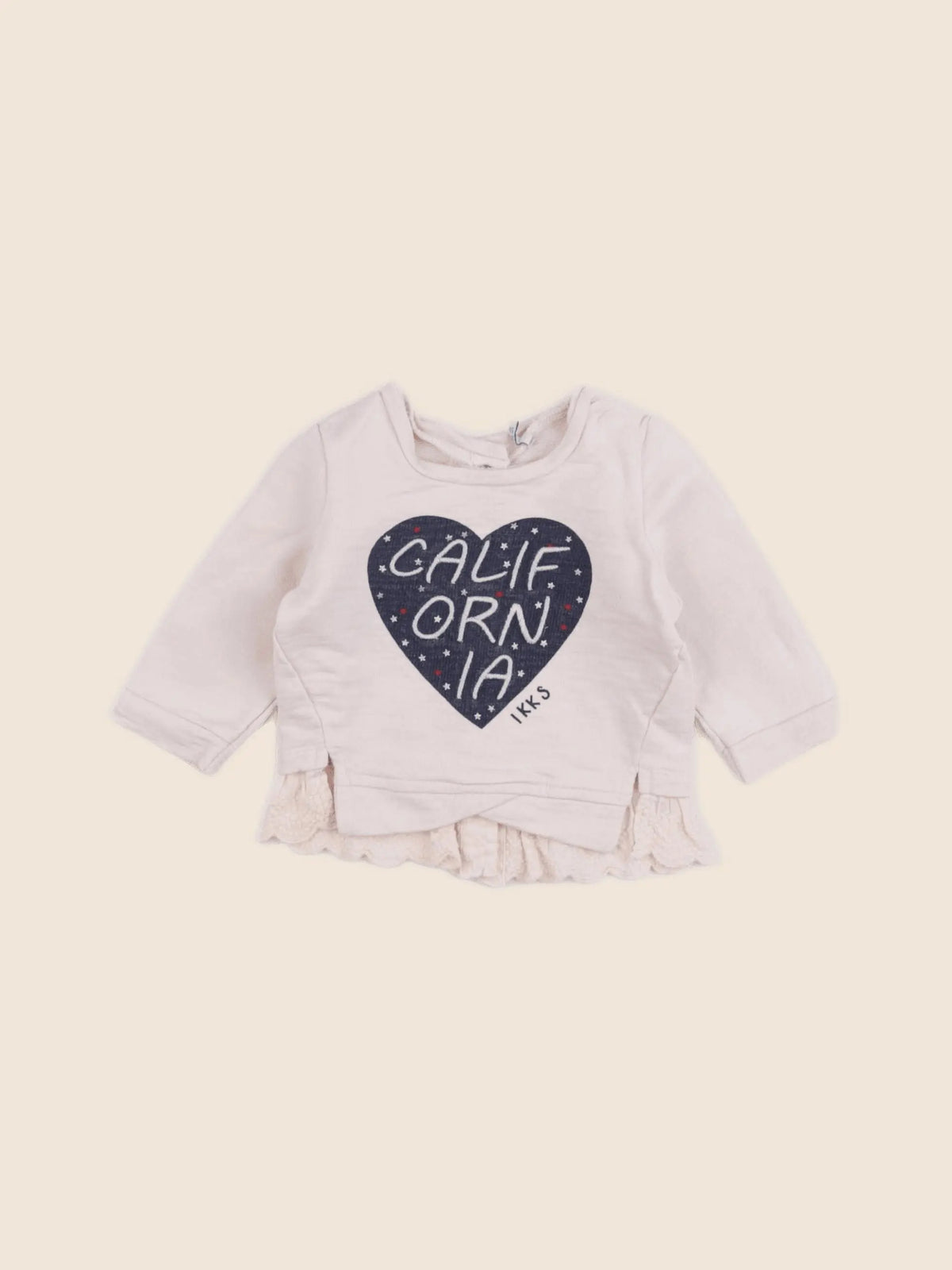 IKKS - sweat rose - 3 mois