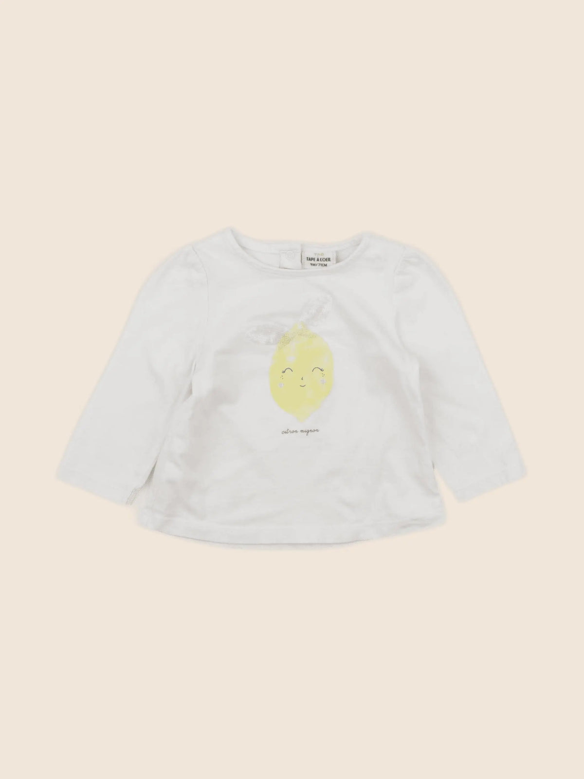 Tape à l'oeil - tee-shirt beige - 9 mois