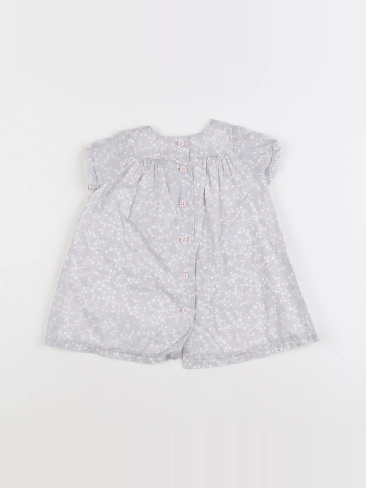 Petit Bateau - robe gris - 3 mois