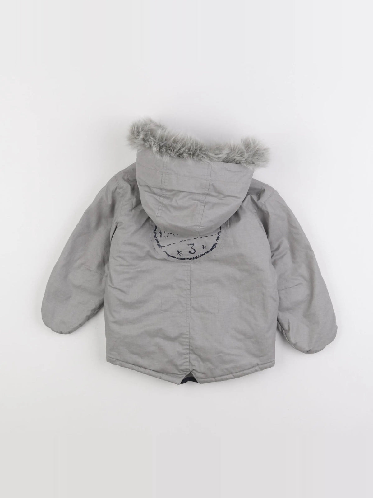 IKKS - parka gris, argent - 6 mois