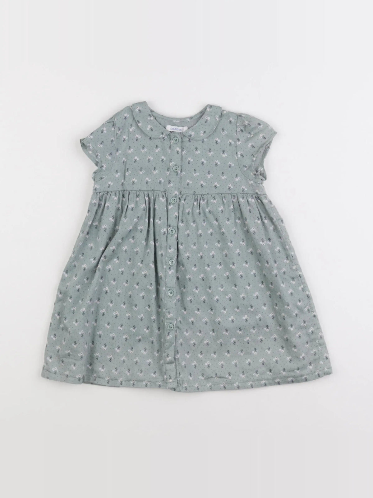 Boutchou - robe vert - 12 mois