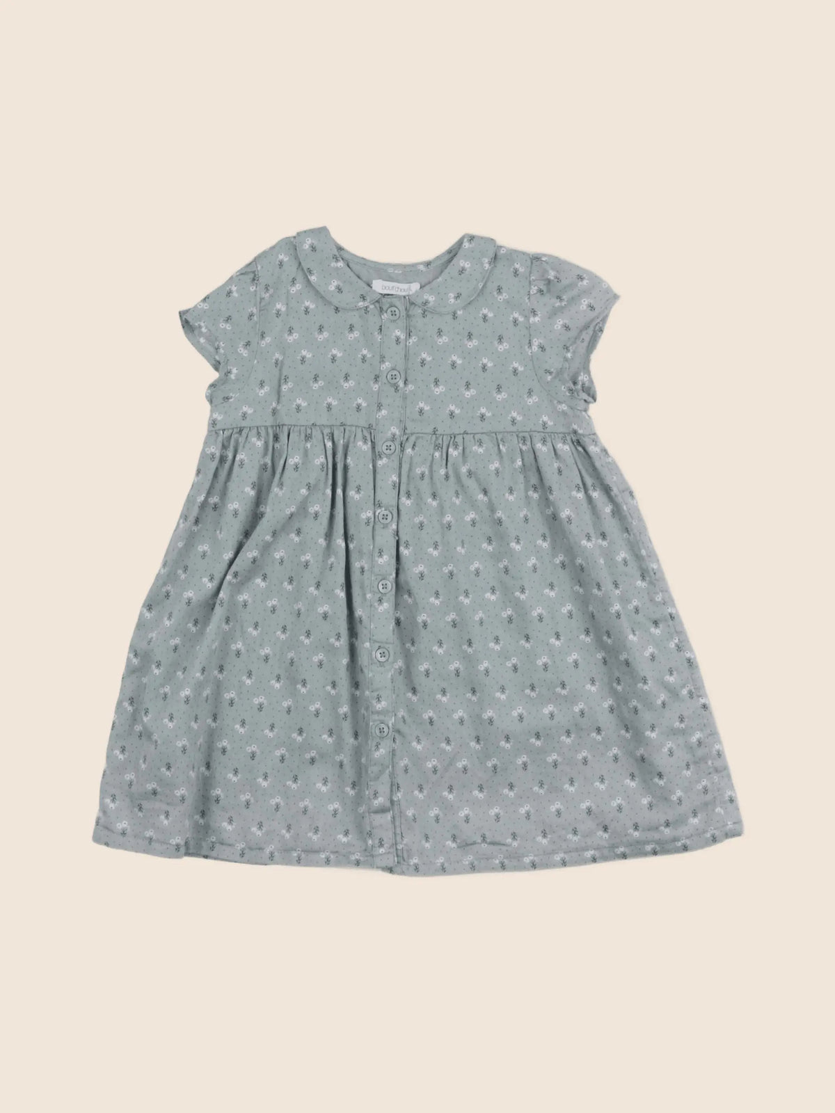 Boutchou - robe vert - 12 mois