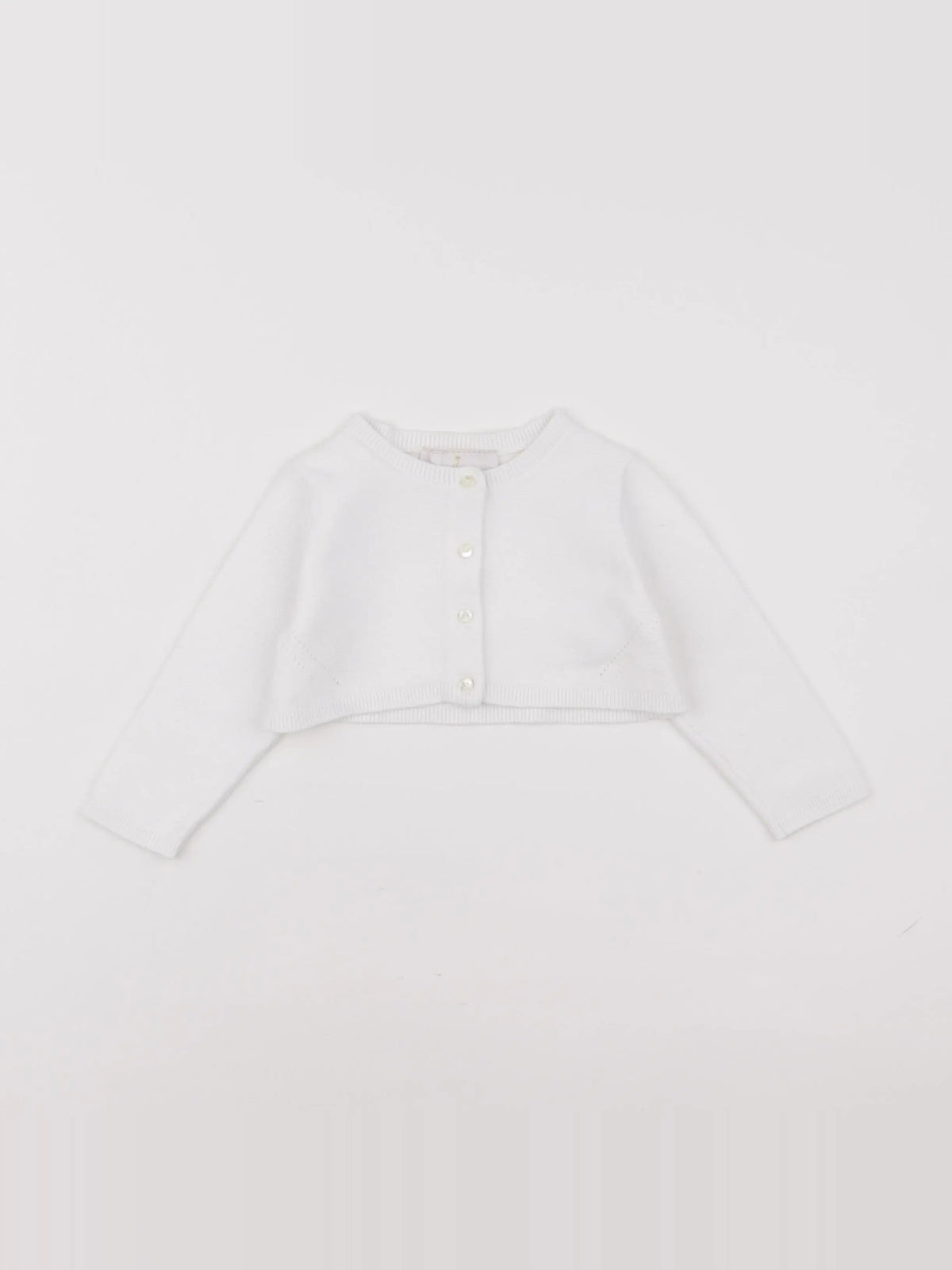 Jacadi - gilet court blanc - 18 mois