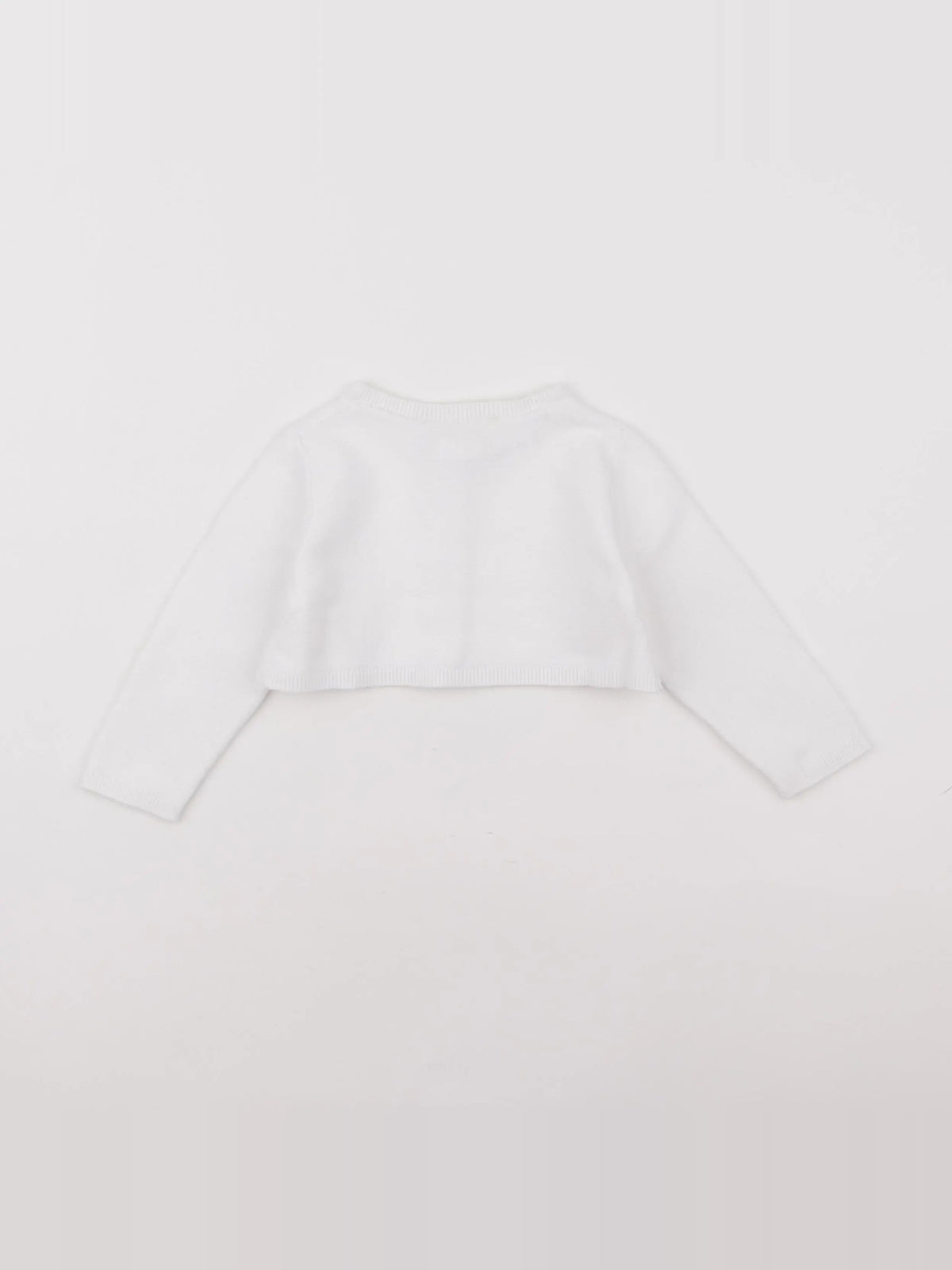 Jacadi - gilet court blanc - 18 mois