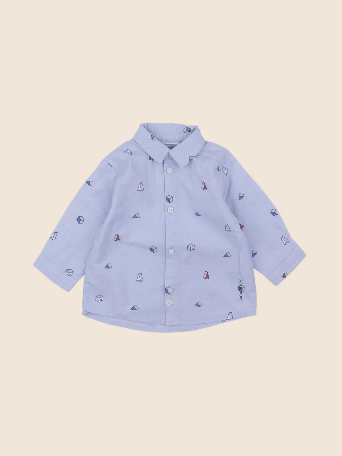 Jacadi - chemise bleu - 6 mois