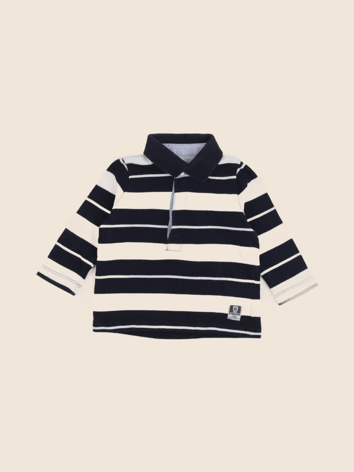 IKKS - polo imprimé au dos bleu - 12 mois