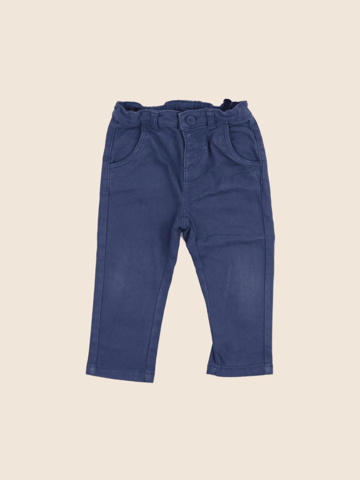 Tape à l'oeil - pantalon bleu - 12 mois