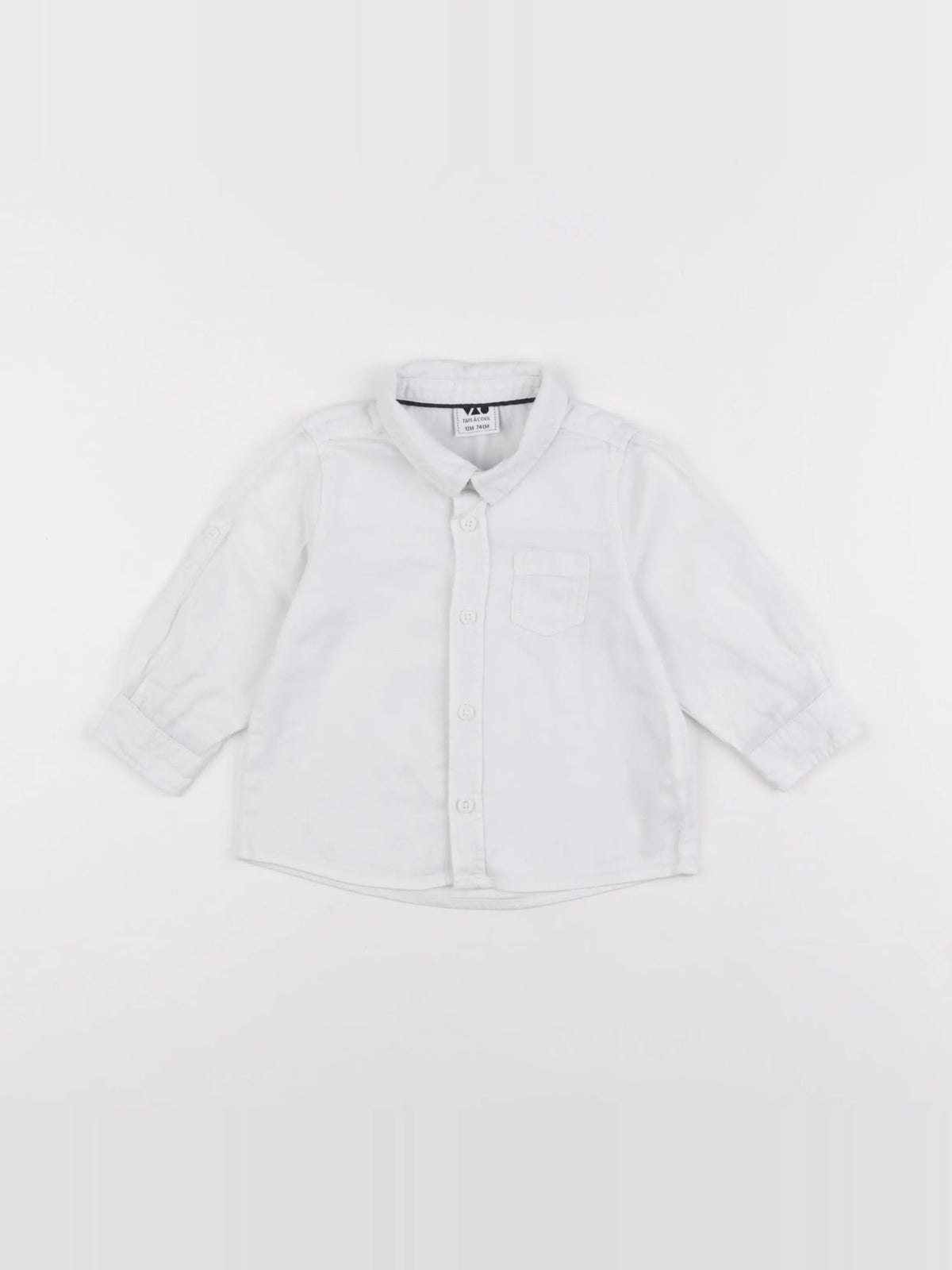 Tape à l'oeil - chemise blanc - 12 mois