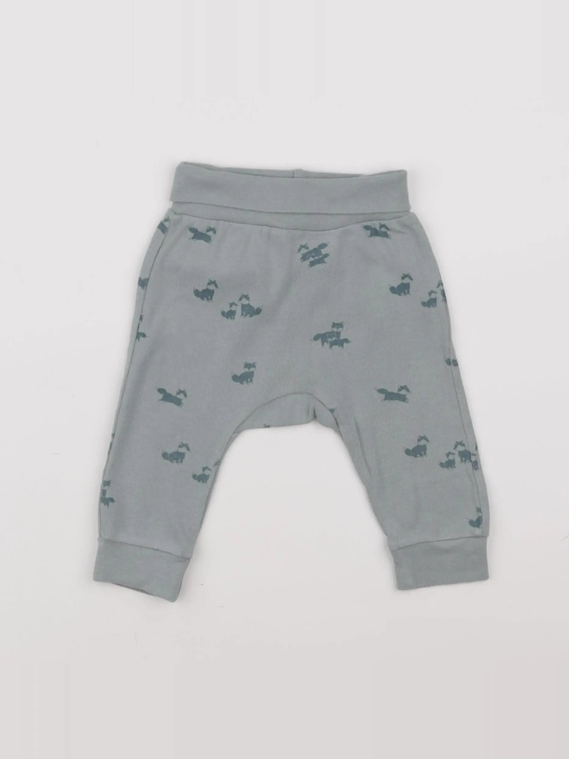 H&M - sarouel vert - 3/6 mois
