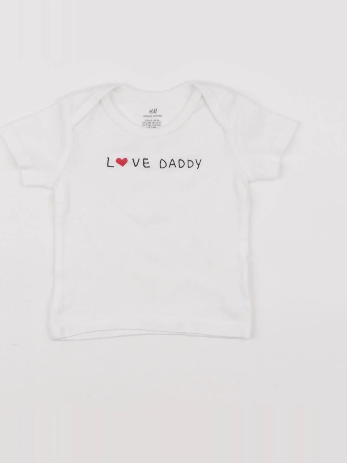H&M - tee-shirt blanc - 3 mois
