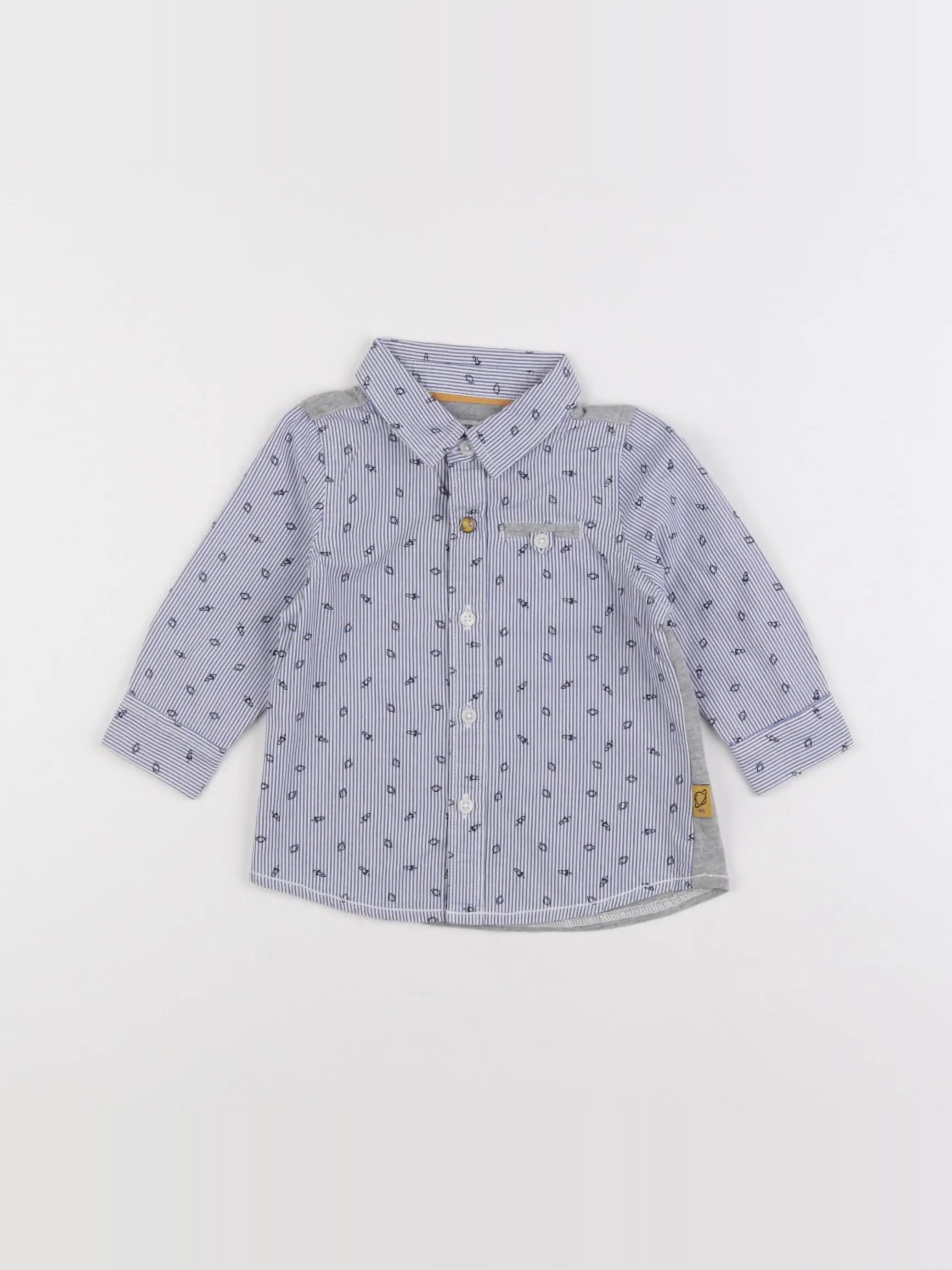 IKKS - chemise bleu - 6 mois
