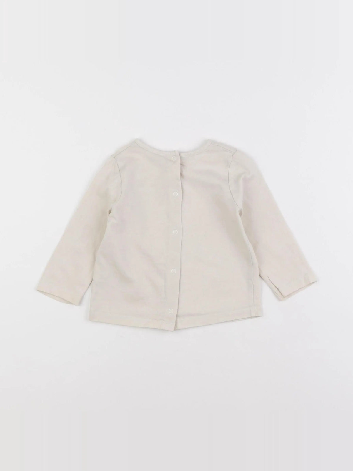 Vertbaudet - tee-shirt beige - 9 mois