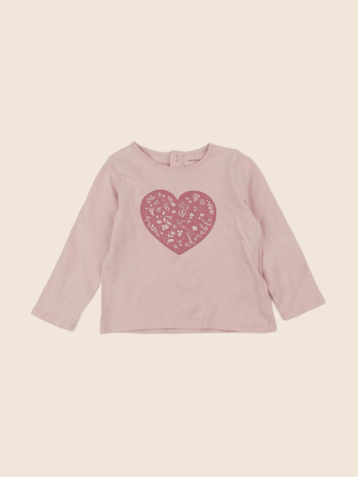 Vertbaudet - tee-shirt rose - 2 ans